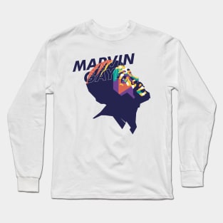 Marvin Gaye on WPAP art 2 Long Sleeve T-Shirt